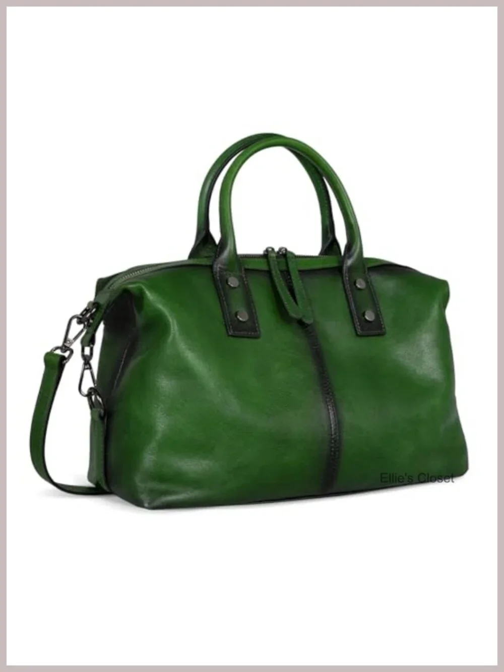 Genuine Leather Satchel Handbag Women Shoulder Crossbody Hobo Tote